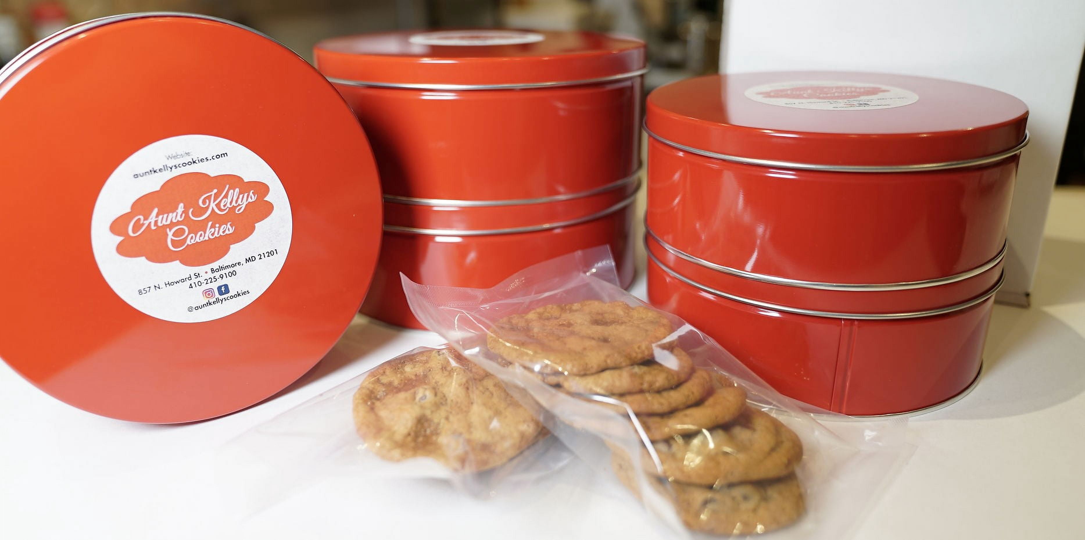 Aunt Kelly's Cookies Inc. Butter Pecan Baked Cookies, 1 Dozen Tin