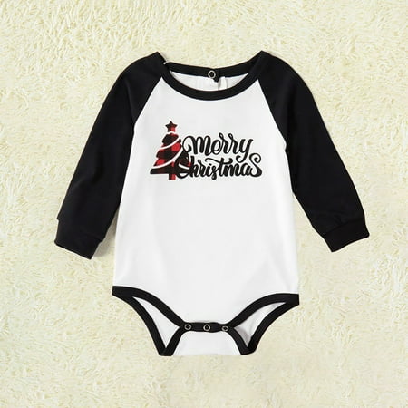 

Dadaria Christmas Pajamas for Family 2022 Christmas Baby Kids Child Printed Top+Pants Xmas Family Matching Pajamas Set Red Toddler 80