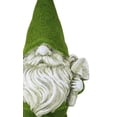 thumbnail image 6 of Large Whimsical Green Thumb Gnome With Shovel Garden Statue In Artificial Moss, 6 of 9