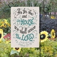 thumbnail image 4 of Garden Flag Quote Small Yard Flag 12X18 Inch Fade Resistant Double Sided Vertical Great For Holiday Outdoor Decoration As For Me And My House We Shall Serve Hope Faith Pray, 4 of 5
