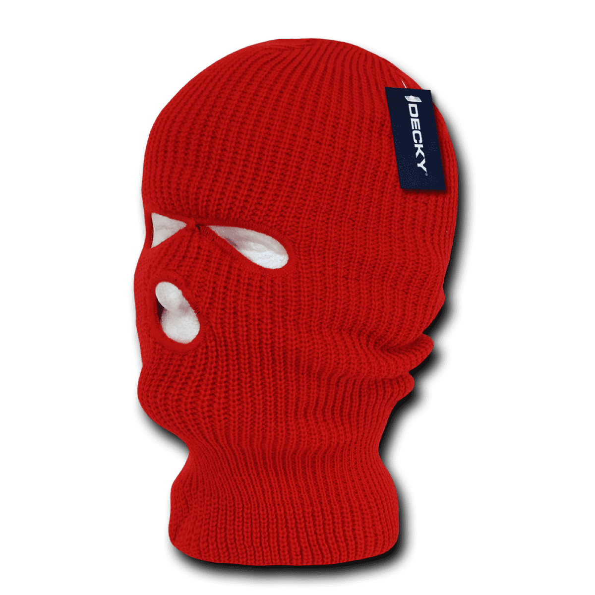 DECKY Face Mask 3 Holes Pulled Over Snug Fit Beanie