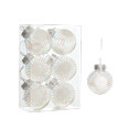 thumbnail image 3 of Juego de 6 bolas navideñas de plástico irrompibles de 6 cm, coloridas, para colgar en la pared, elegantes y reutilizables, para decorar la Navidad, 3 of 5