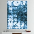 thumbnail image 2 of Designart 'Indigo watercolor geometrical III ' Contemporary Canvas Art, 2 of 3