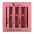 thumbnail image 4 of 4 piezas de brillo de , hidratante, antiadherente, cosmético de larga duración, resistente , para mujeres, no se - Marrón camafeo Colco Brillo de labios mate, 4 of 8