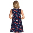 thumbnail image 2 of Bixox Robe Sans Manches à Motif Imprimé pour Femmes avec Poches, Robe Décontractée Longueur Genou pour l'Été-TG, 2 of 7