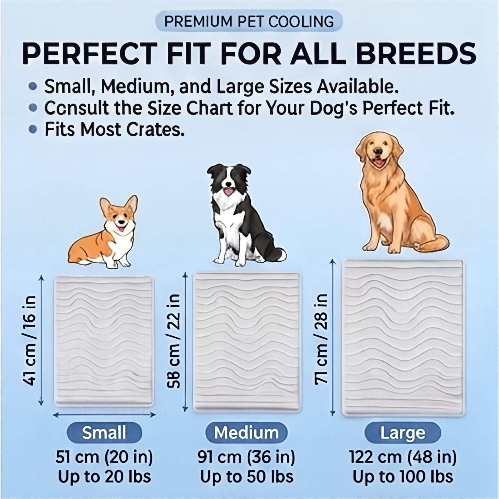 Kobolaf Dog Cooling Mat, Kobolaf Cooling Mat, Contact-Cooling Design—soft and Durable, Multi-layered Structure and Easy to Maintain, Machine-Washable and Portable, Suitable for Dogs