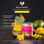 Womens Best BCAA Amino Acids Powder, Passion Mango, 150g, 5.3 oz