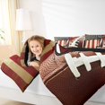 thumbnail image 4 of Homewish Initial Letter J Bedding Comforter Set,Boys Football Game Twin Comforter Sets,Teens Rugby Theme Bedding Set For Boy Teens,Breathable Bedroom Decoration Reversible,2-Piece, 4 of 8