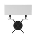 thumbnail image 2 of Arondale 2-Light Wall Sconce in Matte Black, 2 of 5