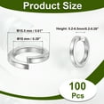 thumbnail image 2 of Split Lock Washer, Spring Lock Washer Stainless Steel Lock Washers Assortment Kit for Screws Bolt 10  100, 2 of 8