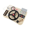 thumbnail image 1 of Kids Driving Sensory Toy, Fine Polishing Simulation Wooden Car Steering Wheel Toy Scratch Proof Educational Rounded Corners  For Pretend Play, 1 of 8
