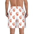 thumbnail image 3 of Naloa Orange Fox Men's Beach Shorts, Surfing shorts, Swim trunks, Quick Dry Swim Trunks for Surfing Beach Fun - Small, 3 of 9