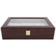 thumbnail image 3 of Caja de madera para relojes de pulsera, 12 rejillas Rejillas de madera para relojes Caja expositora de relojes de madera Caja expositora de relojes construida para el futuro, 3 of 9