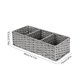 thumbnail image 3 of Paper Rope Woven Divided Storage Basket 3 Compartment Organizer For Bathroom Toiletries And Home Decor, 3 of 6