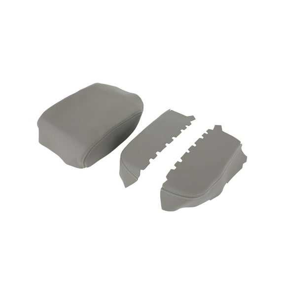 ECCPP Leather Armrest Center Console Lid Cover for 2009-2015 for Honda for Pilot Center Console Lid Armrest Cover Gray