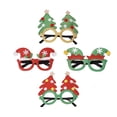 thumbnail image 4 of Juego de 6 vasos navideños divertidos, juego de marcos para vasos para fiesta de Navidad, árbol de Navidad, gorros de Papá Noel, vasos novedosos, decoración con purpurina para adultos y niños, 4 of 5