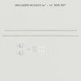 thumbnail image 2 of EXCLUSIVE HOME Napoleon 1" Curtain Rod and Coordinating Finial Set, Distressed White, Adjustable 36"-72", 2 of 8