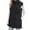 Black, variant on Women's Diamond Quilted Puffer Vest Long Sleeve Hooded Button Down Coat With Pockets Outdoor Winter Wear XXL Size Beige