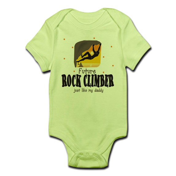CafePress - Future Rock Climber Like Daddy Body Suit - Baby Light Bodysuit