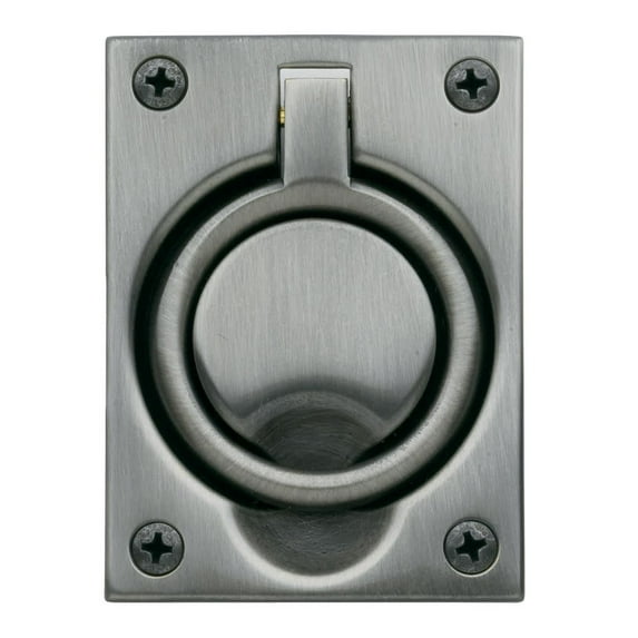 Baldwin 0395151 Flush Ring Pull, Antique Nickel