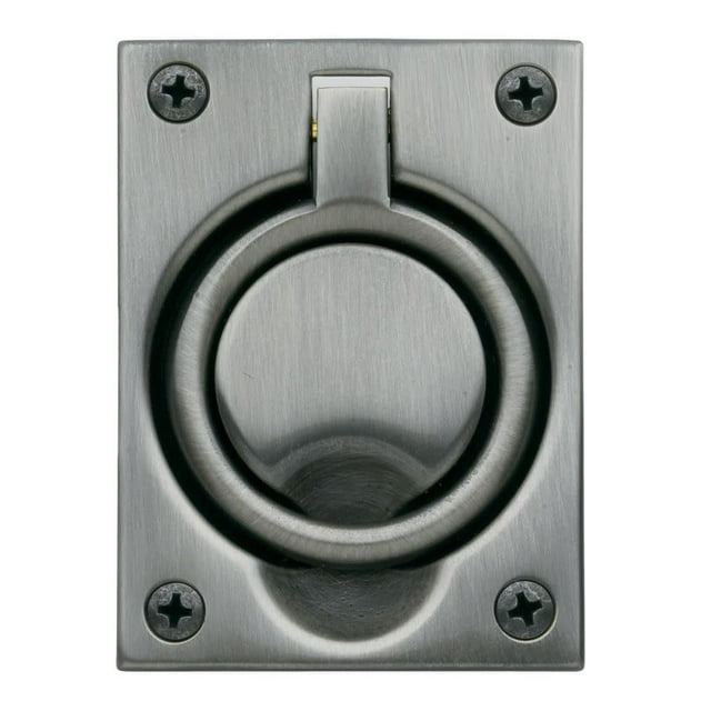 Baldwin 0395151 Flush Ring Pull&#44; Antique Nickel