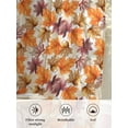 thumbnail image 6 of Maple Leaf Sheer Curtains 72 inches Long, Fall Watercolor Leaves Pastoral Autumn Light Filtering Sheer Window Curtains Rod Pocket Voile Drapes for Bedroom Living Room, 52"W x 72"L 2 Panels, 6 of 7