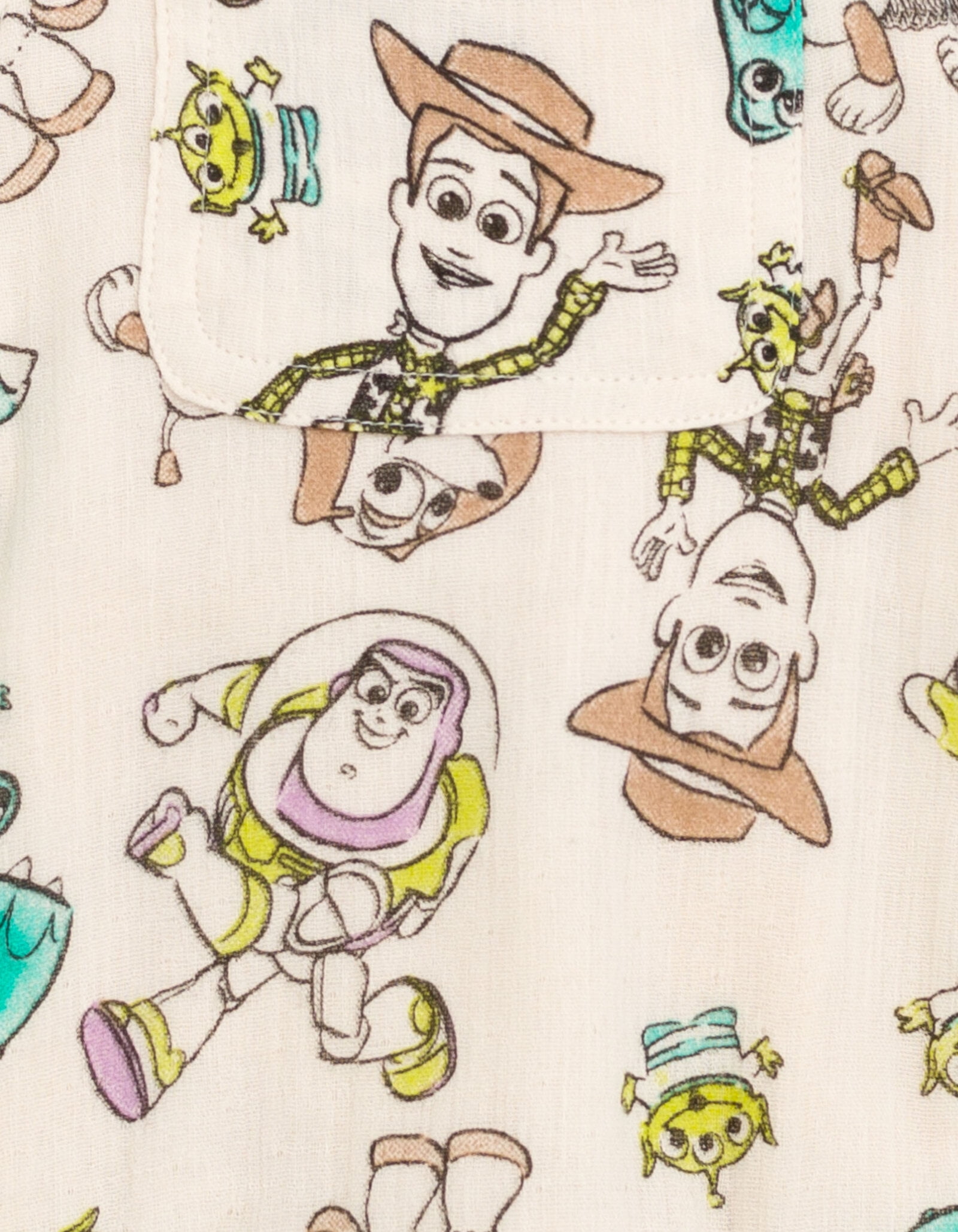Disney Toy Story Woody Buzz Lightyear Slinky Dog Cotton Gauze Matching Family Short Overalls Newborn to Infant
