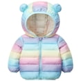 thumbnail image 2 of Ymyiu Baby Coat Boys Jacket Hooded Fleece Lined Zip-Up Hoodies Coat for Kids Warm Lined Various Pockets and Color Winter Coat for Boys Girls Suitable for School 4T 5T(Multicolour, 4-5 Years), 2 of 7