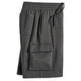 thumbnail image 5 of Turtle Bay New York Men’s Fleece Cargo Shorts, 6-Pocket Sweat Shorts with Drawstring Waist, 5 of 8