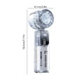thumbnail image 4 of ICQOVD Portable Fan Transparent Folding Handheld Fan Portable Compact Powerful Airflow for Travel Outdoor, 4 of 6