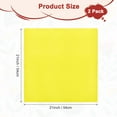 thumbnail image 3 of Uxcell 2-Pack Bandanas de Color Sólido, 21 Pulgadas/54cm Pañuelo Suave de Poliéster para Hombre/Mujer/Caballero, Pañuelos para la Cabeza [Amarillo], 3 of 7