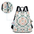 thumbnail image 5 of FORMRS Women's Travel Backpack Purse Anti-Theft Hidden Pockets Casual Shoulder Bag, Green Geometric Pattern, 5 of 7