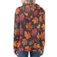 thumbnail image 5 of Eheartsgir Hoodie Vintage Maple Leaves Zip-up Sweatshirt Autumn Print Hooded Jacket Plus Size Hoodies & Sweatshirts Long Sleeve Shirts Trendy Tops Outfit for Womens, 5 of 5