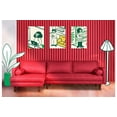 thumbnail image 1 of Sala Modular Sofá Cama De Lino Rojo Modelo Nadine, 1 of 9