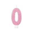 thumbnail image 1 of Unique Party - Velas de Cumpleaños Diseño Purpurina Number 0 (Rosa), 1 of 2