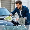 thumbnail image 4 of Microfiber Car Wash Gloves With Chenille & Polyester Terry Scratch-Free Cleaning Elastic Cuffs Green Grapes, 4 of 8