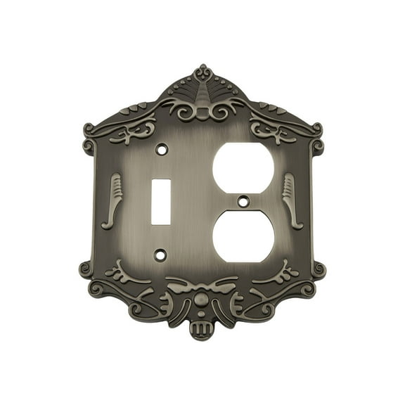Nostalgic Warehouse Vic_Swplt_Td Victorian Single Switch And Single Duplex Wall Plate -