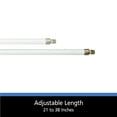 thumbnail image 4 of Mainstays 5/16" White Adjustable Swivel Sash Rod, 21-38", 4 of 5