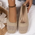 thumbnail image 4 of Willtoo Women's Casual Flat Shoes Breathable Knit Slip On Comfortable Ballet for Daily Wear Spring Summer, 4 of 7