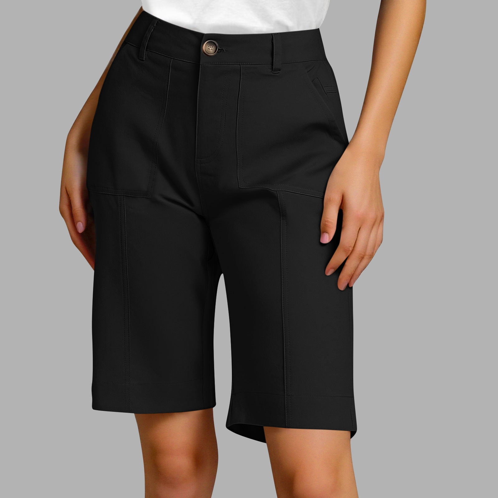 black dress shorts womens Essential With Built-In Sleek satin finish for a sophisticated sheen Fitted silhouette that contours to your shape Practical side pockets for essential items High self-portrait - Black Satin Shorts