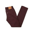 thumbnail image 2 of LEVI'S Mens Burgundy Slim Fit Stretch Jeans 36W/ 32L, 2 of 2