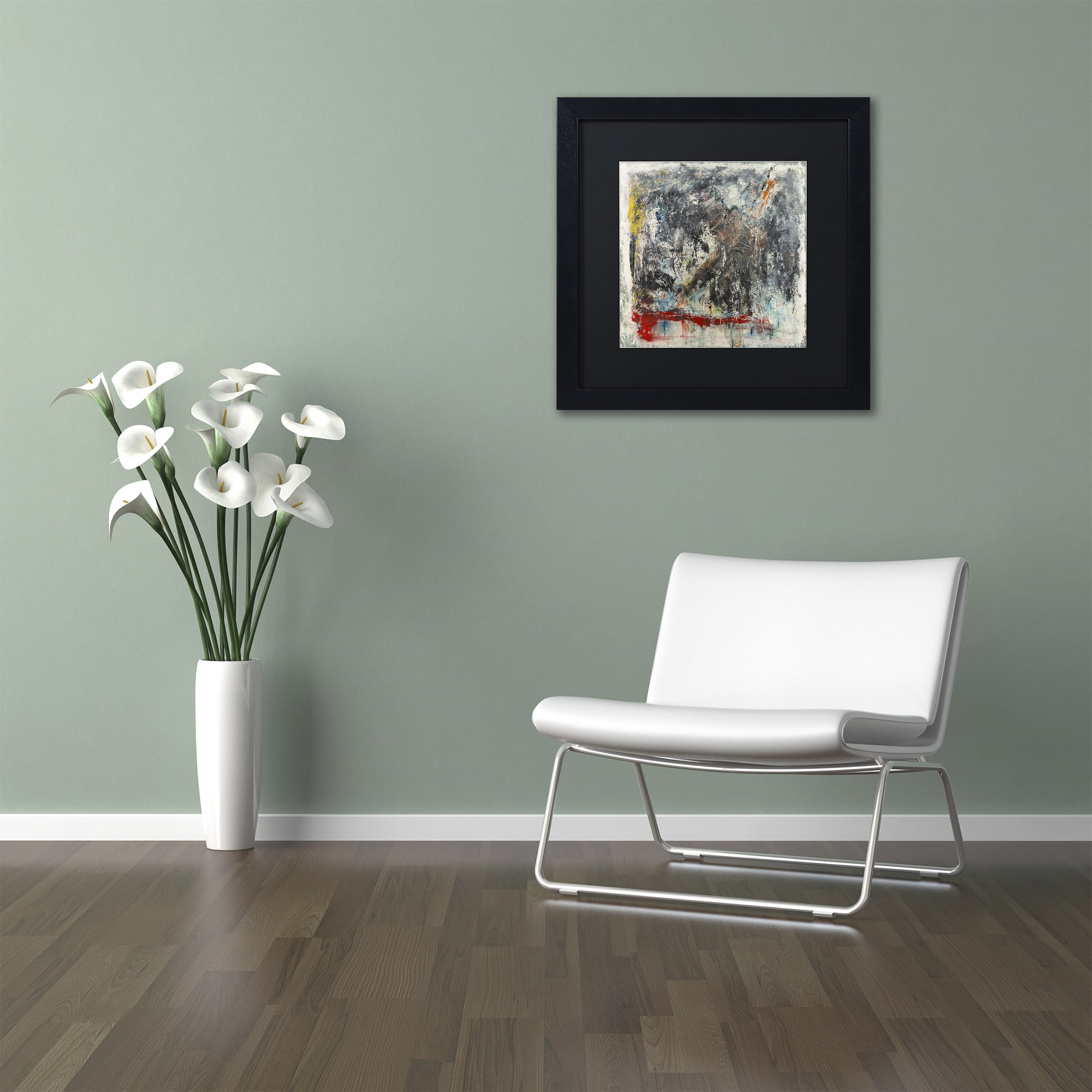 Trademark Fine Art "Furia e Paixao" Canvas Art by Joarez, Black Matte, Black Frame