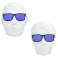 thumbnail image 5 of proSPORT Reading Sunglass Reader Horn Rimmed Browline Blue Mirror Men Women Black NOT BIFOCAL, 5 of 5