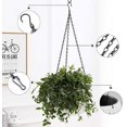 thumbnail image 4 of White Hanging planters Indoor Plants Drainage Hanging Baskets for Plants Outdoor self Watering Hanging Flower pots for Indoor Plants with Hooks Chain Orchid Fern herb Vegetable, 4 of 5