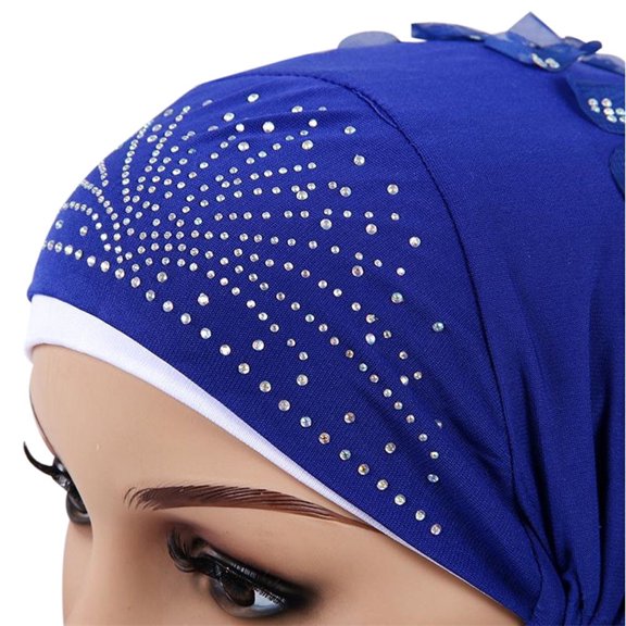 BEFOKA Hijab Undercap for Women, Islamic Muslim Under Hijab Cap Pre Tied Turban Underscarf Solid Undercap Bonnet Inner Head Scarf Head Wraps Hair Turbans for Women Headwears Sleep Cap