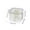 White, variant on VWRXBZ Spice Jar, 3.74x3.46x3.42 Inch Glacier Pattern Seasoning Jar Household Seasoning Condiments MSG Seasoning Box Shaker Kitchen Seasoning Jar Storage Box Home Decor