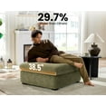 thumbnail image 2 of CHIC HOUSE Corduroy Modular Ottoman,Chenille Fabric Single Module for Oversized Sectional Couch,Custom Sofa Layout for Living Room, 2 of 9