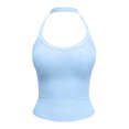 thumbnail image 3 of Halter Tops for Women 2026 Summer Going Out Tops Backless Crop Sleeveless Workout Shirts Cute Y2k Clothes, 3 of 5
