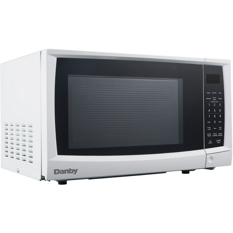 Danby 700W 0.7 Cubic Feet Convenient User-Friendly Countertop Microwave,  White 
