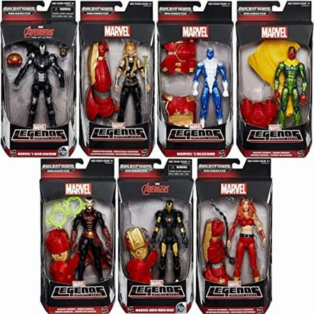 Avengers Marvel Legends Iron Man Blizzard War Machine And More Action Figures Wave 3 Set Of 7